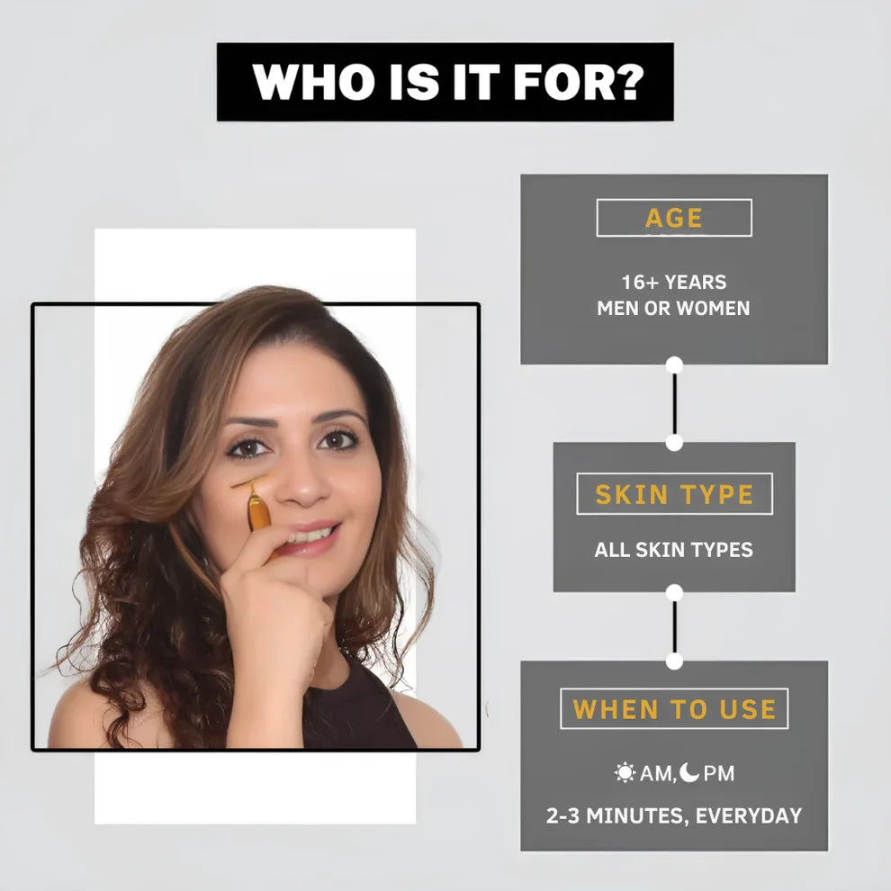 ✨ Luxury Skincare 24K Gold Energy Electric Facial Massager Roller